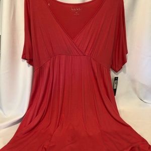NWT Nicole Miller Casual Dress Coral Size XXL